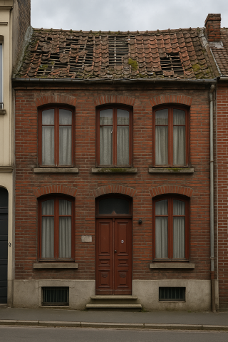 Avant - Toiture à Roncq